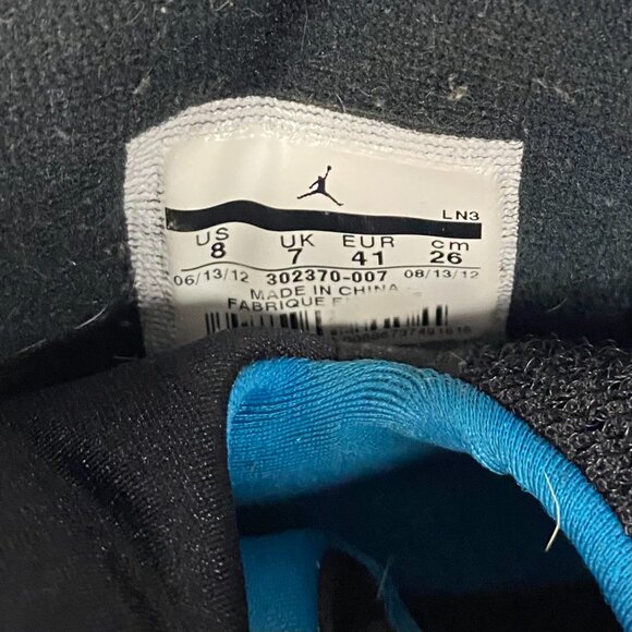 Nike Air Jordan 9 Retro Photo Blue Black 302370 007 Mens Size 8 - Picture 16 of 16